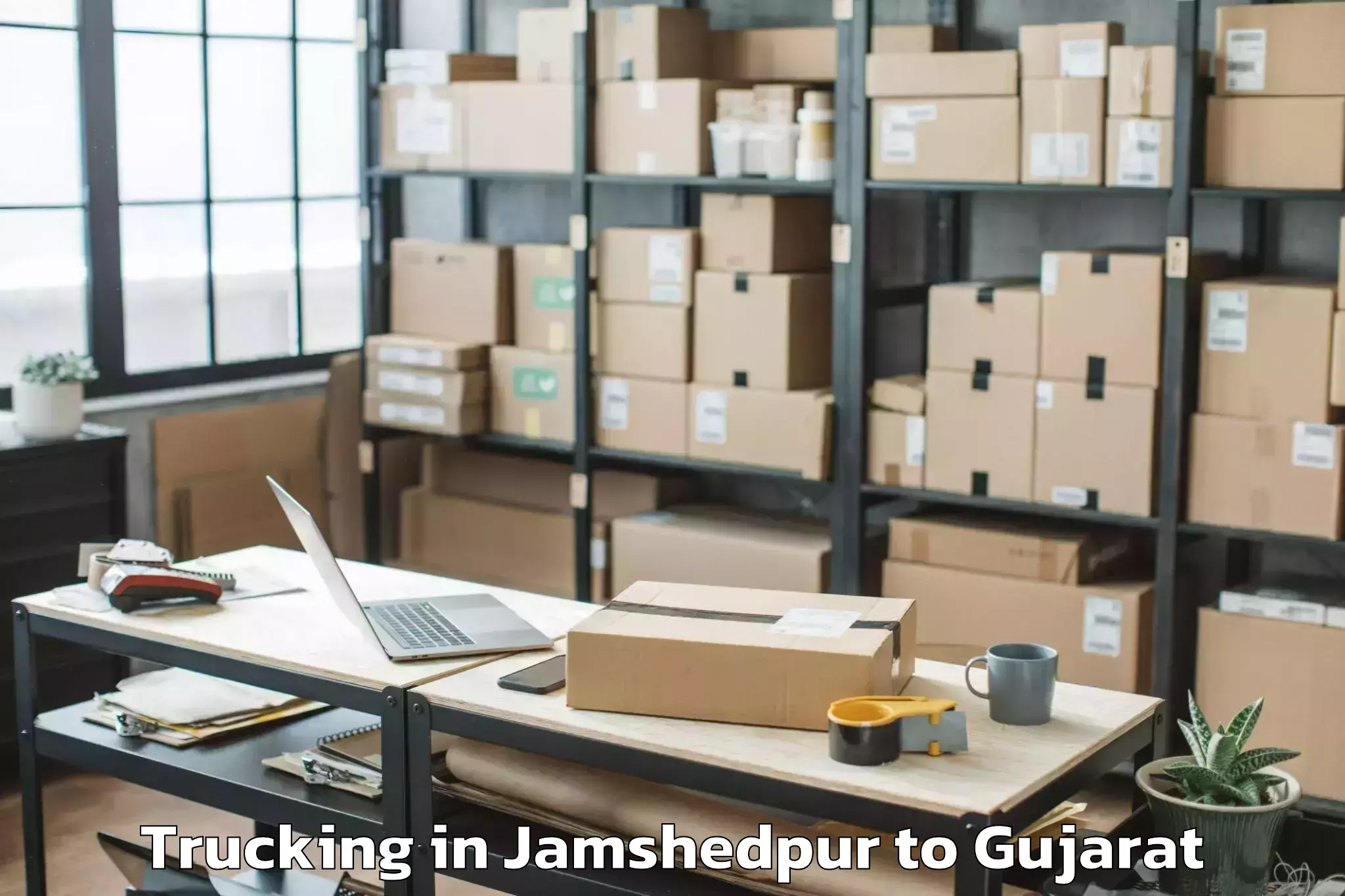 Professional Jamshedpur to Adalaj Trucking